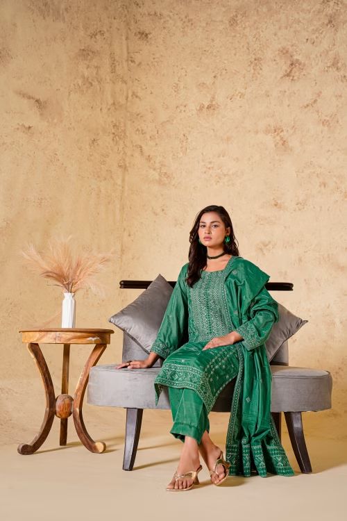 Embroidered Churidar